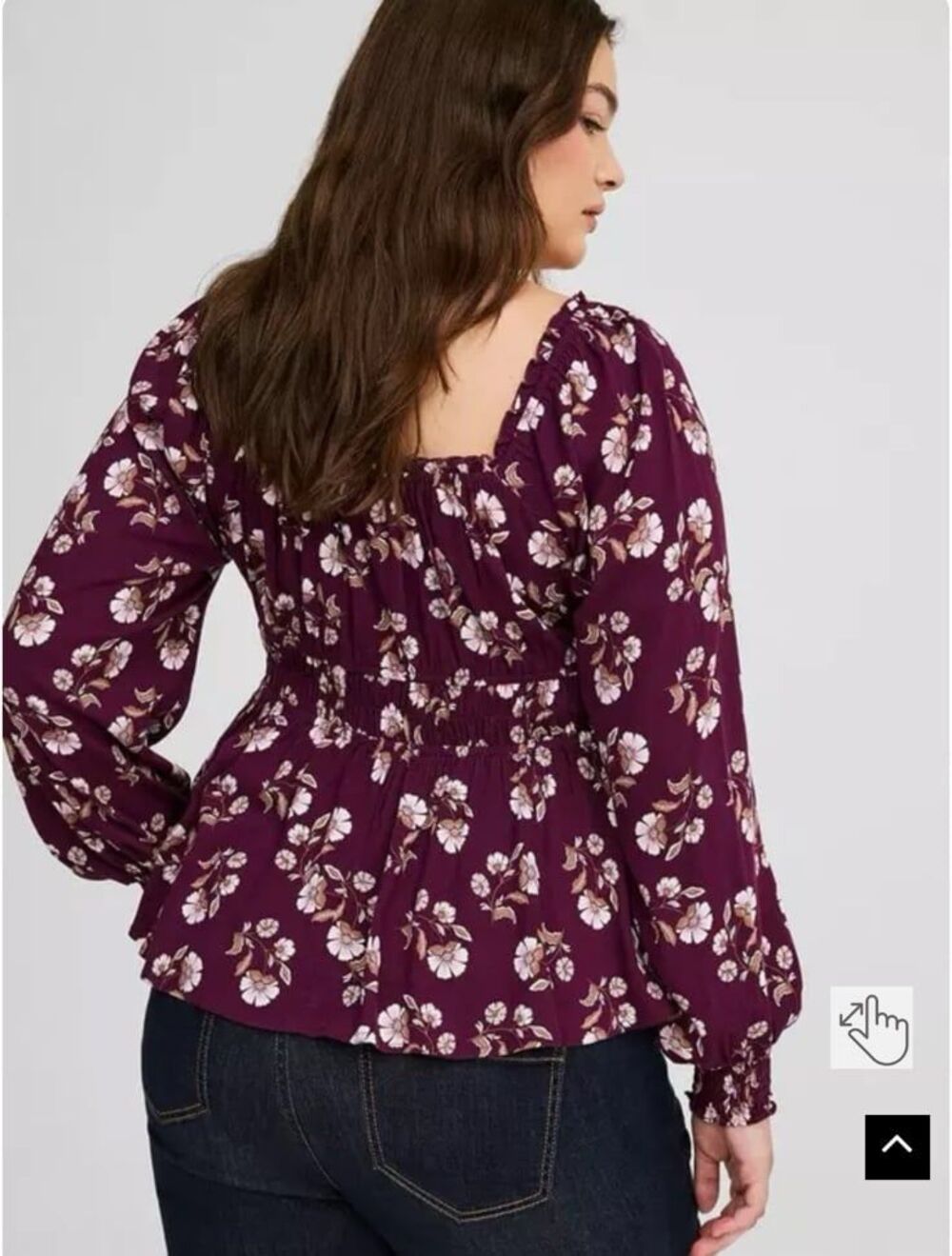 Torrid Floral Smocked Top | Size 3